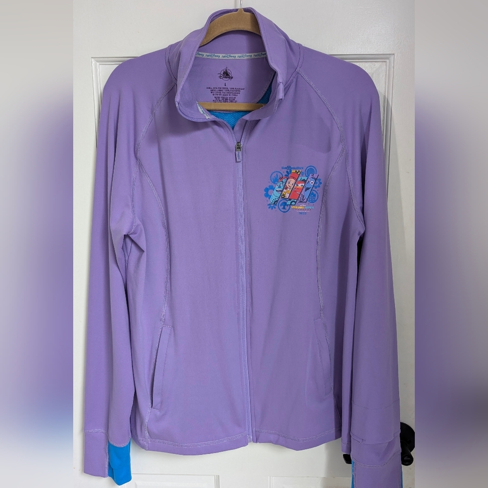 Women's Rundisney Springtime Surprise 2023 Purple running Jacket Size LG